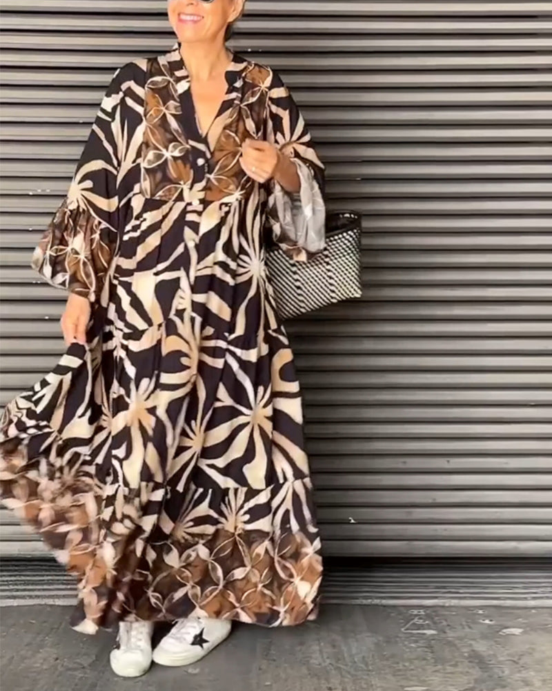 ANNA - Lockeres Kleid mit Aufdruck