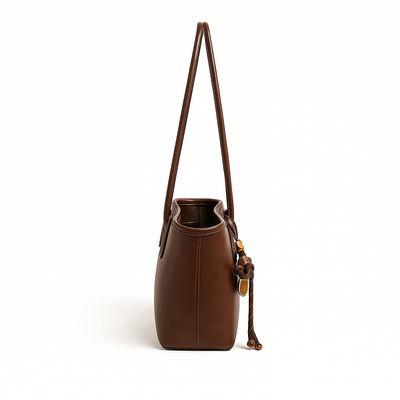 ISABELLA - Moderne Lederhandtasche mit goldenen Details