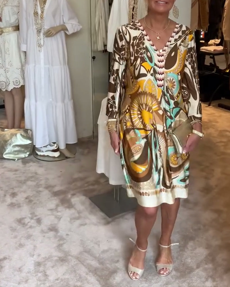 MARIANNE - Kleid mit Vintage-Print