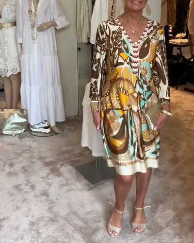 MARIANNE - Kleid mit Vintage-Print