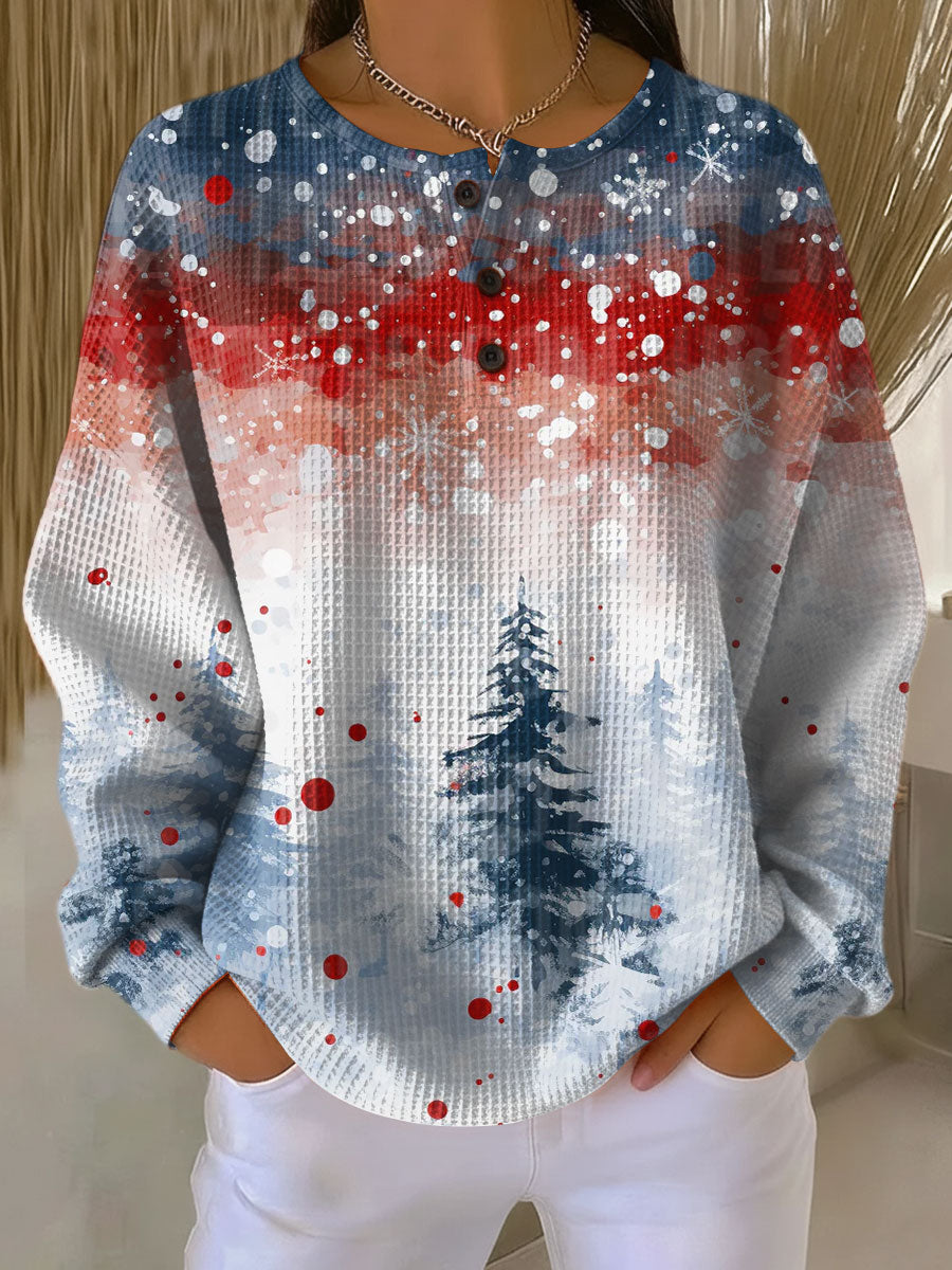 Alva | Weihnachts-Pullover mit Weichem Tannenbaum-Muster