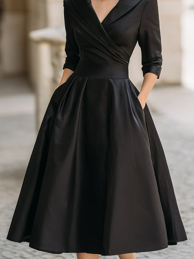 Lina - Midi-Kleid aus Satin