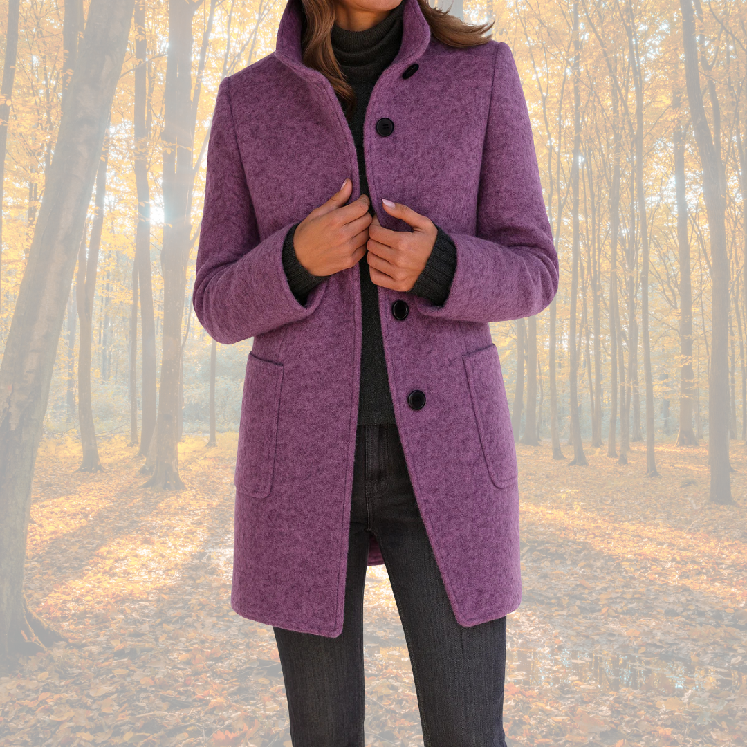 Marzena - Klassischer Wintermantel mit Knöpfen