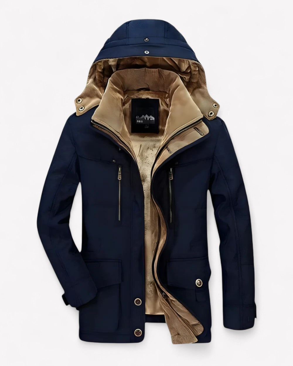 Aziel – Gefütterte Winterjacke Mit Mehreren Taschen