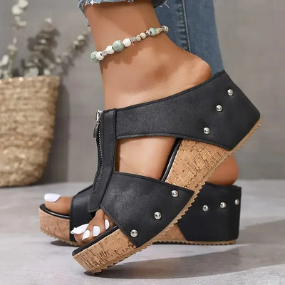 Patricia - Orthopädische Sandalen mit Keilabsatz