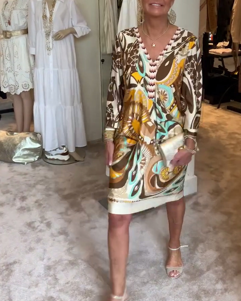 MARIANNE - Kleid mit Vintage-Print