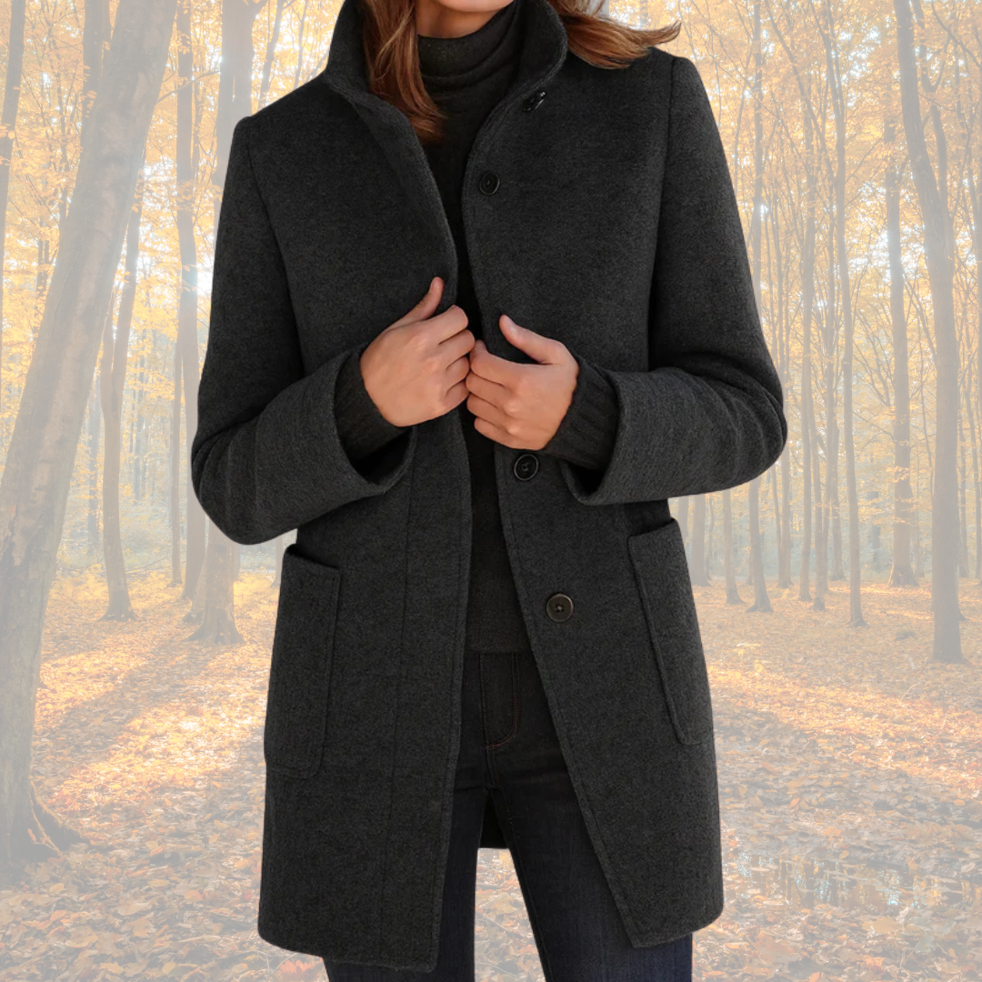 Marzena - Klassischer Wintermantel mit Knöpfen