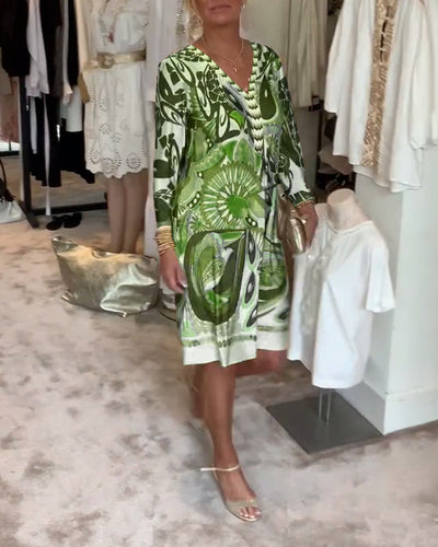 MARIANNE - Kleid mit Vintage-Print