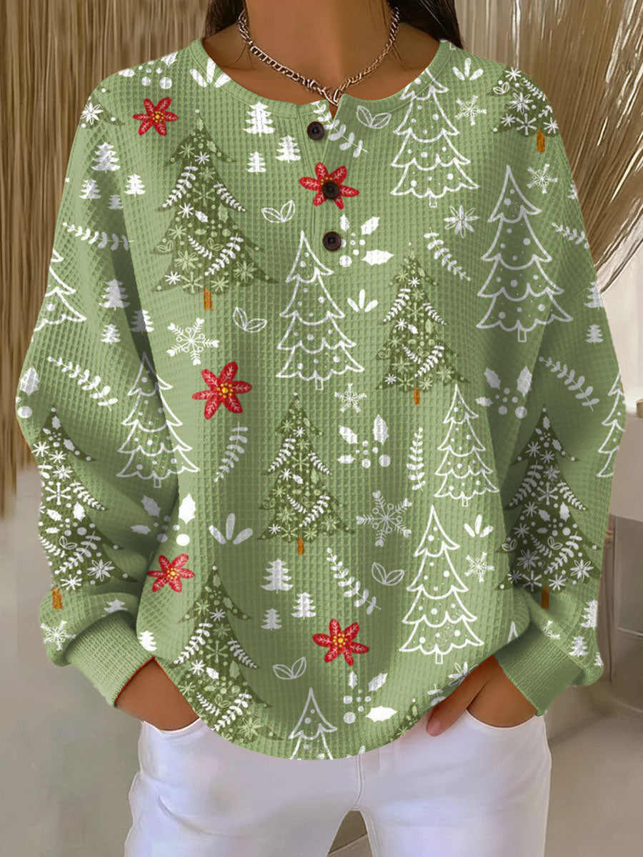Ingrid | Pullover mit Weihnachtsbaum-Motiv