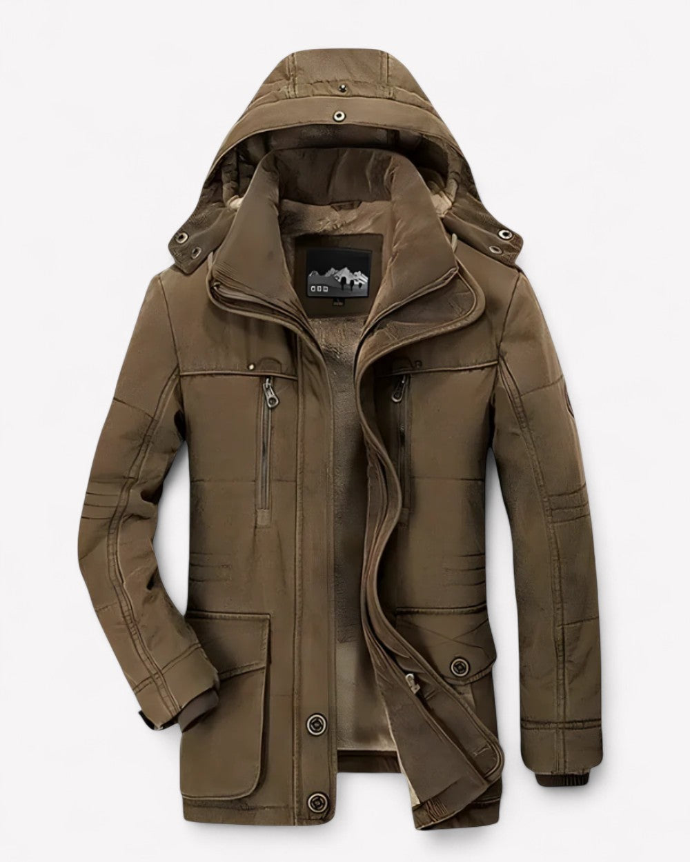 Aziel – Gefütterte Winterjacke Mit Mehreren Taschen