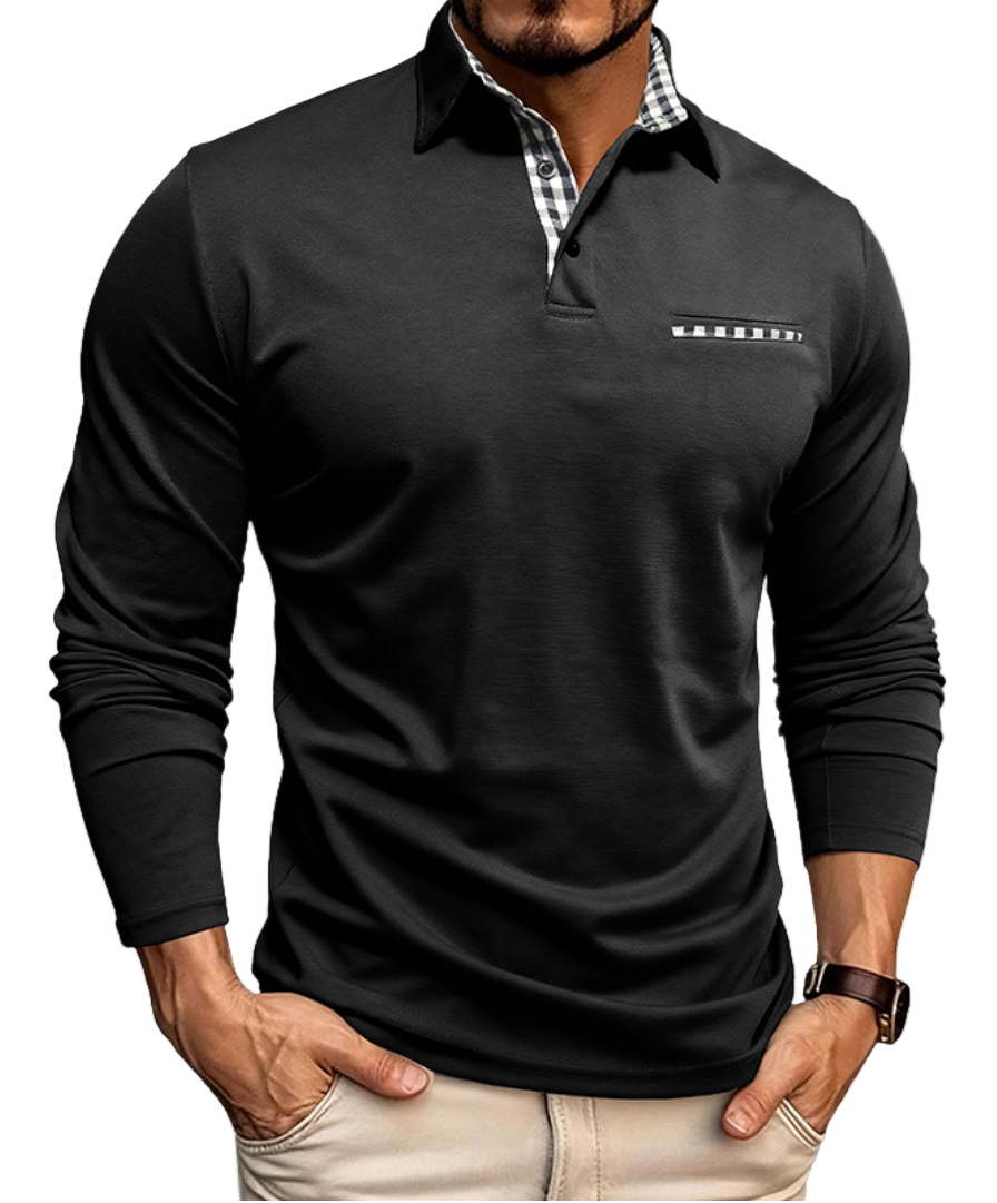 James - Herren Langarm-Polo