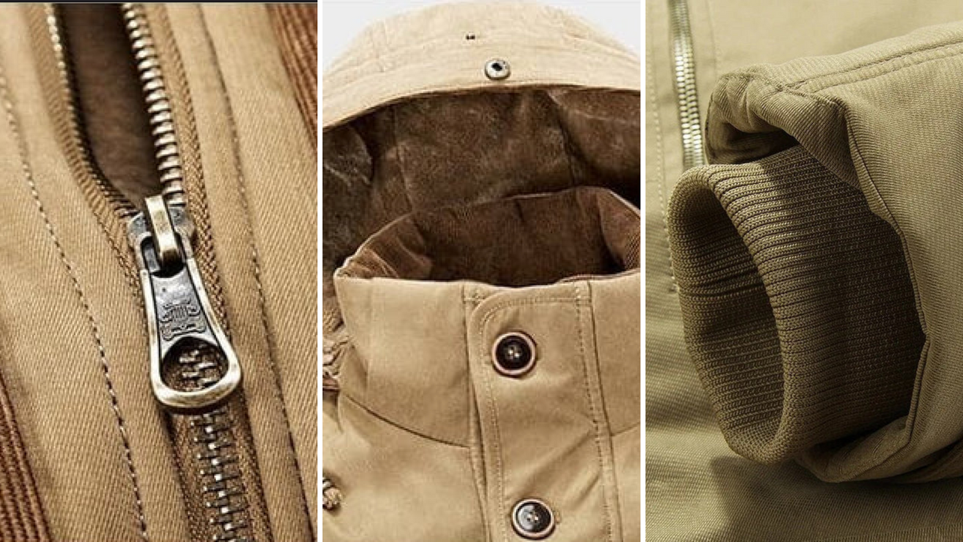 Aziel – Gefütterte Winterjacke Mit Mehreren Taschen