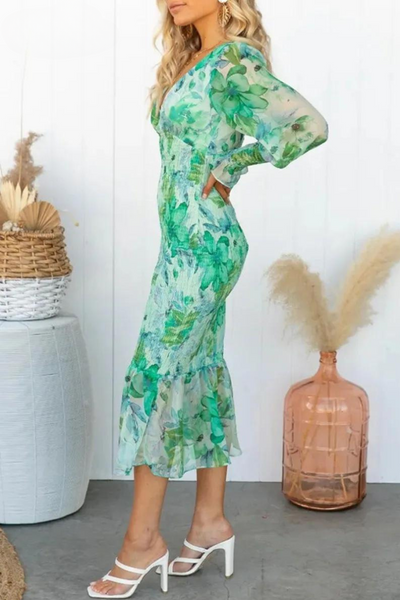 MEGAN - MIDIKLEID MIT BLUMENDRUCK