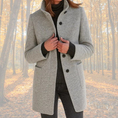 Marzena - Klassischer Wintermantel mit Knöpfen