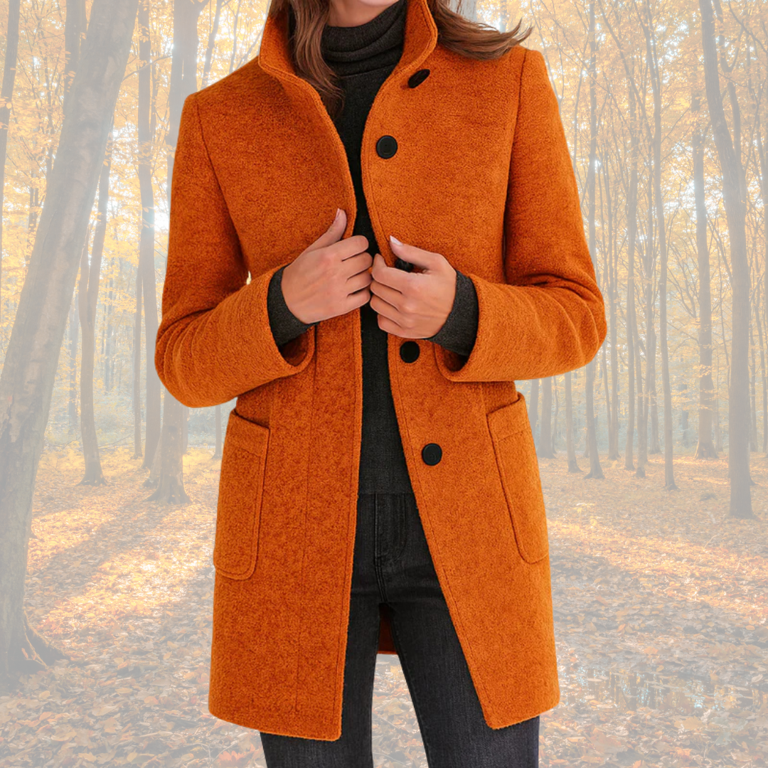 Marzena - Klassischer Wintermantel mit Knöpfen