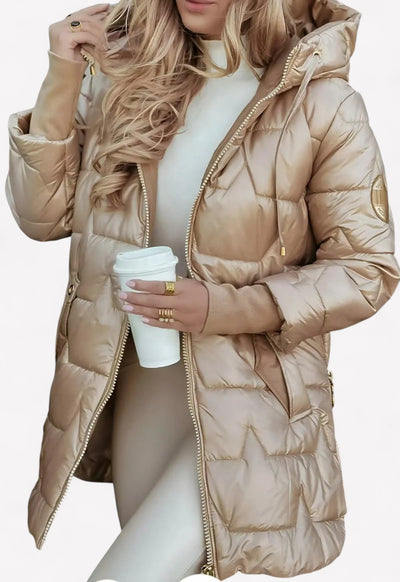 Olivia - Elegante Daunenjacke mit Kapuze