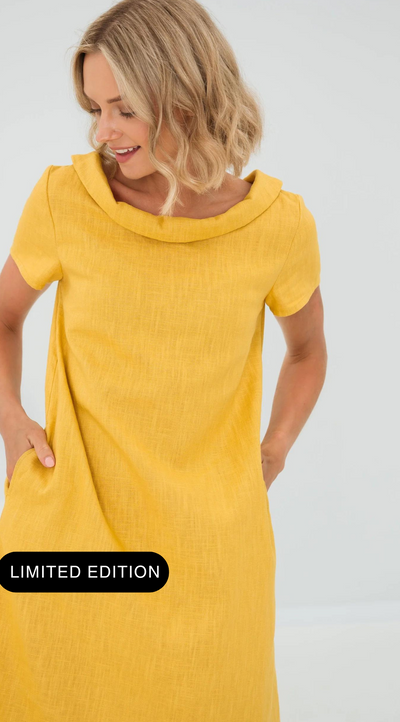 ANIKA - Schlichtes Leinenkleid