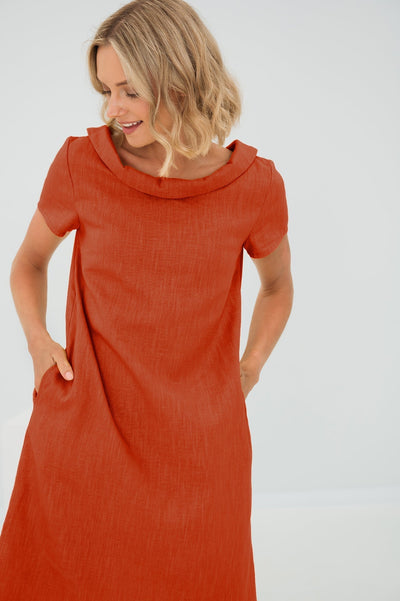 ANIKA - Schlichtes Leinenkleid