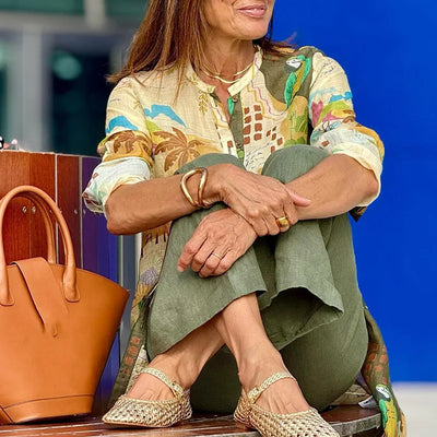 JULE – Elegantes, koordiniertes Leinen-Ensemble