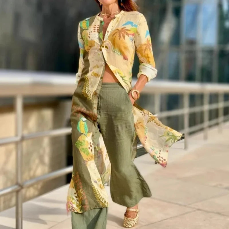 JULE – Elegantes, koordiniertes Leinen-Ensemble