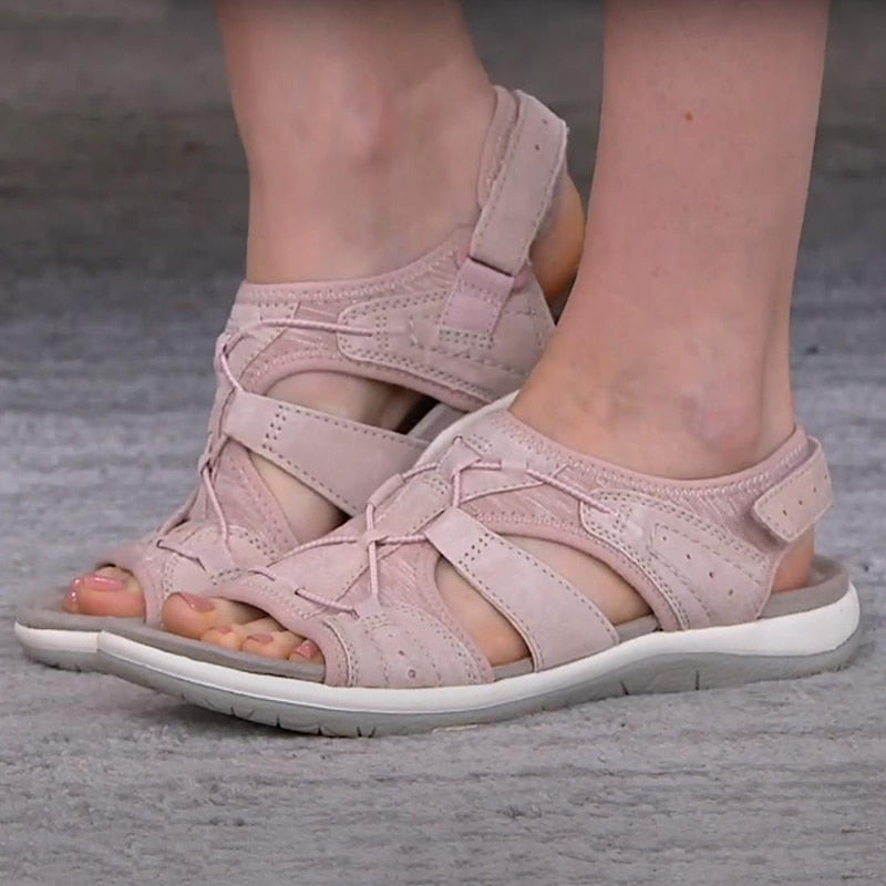 Ariana - Stilvolle, verstellbare Sommerschuhe mit Stützsohle
