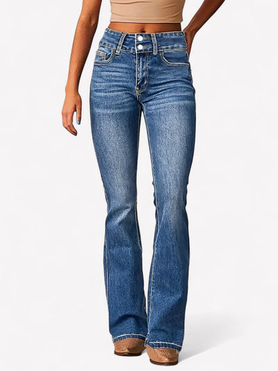 Andiara – Jeans Mit Hoher Taille Und Ausgestelltem Bein