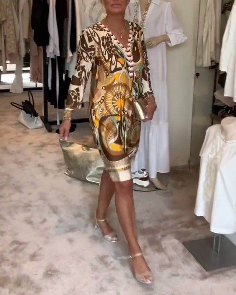 MARIANNE - Kleid mit Vintage-Print