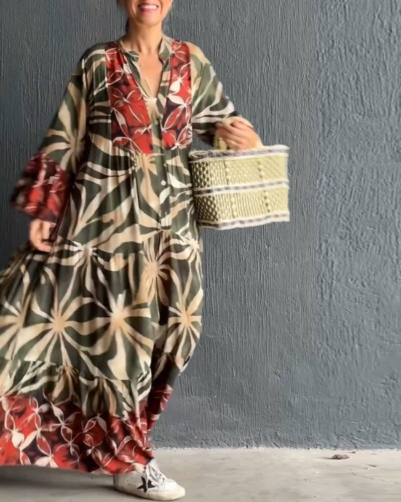 ANNA - Lockeres Kleid mit Aufdruck