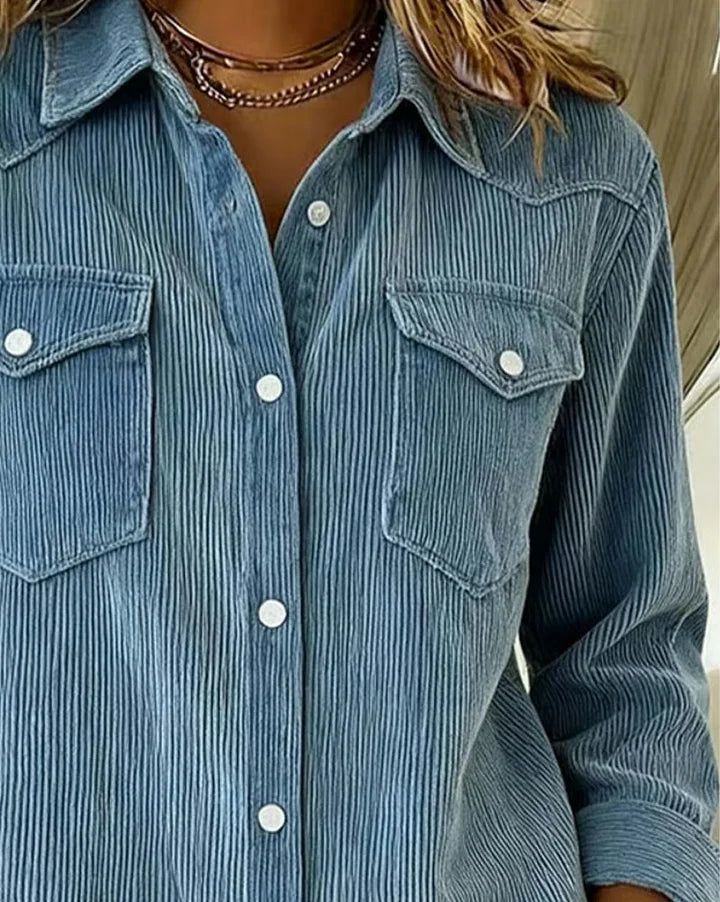 Corina - Vielseitiges lässiges Jeanshemd