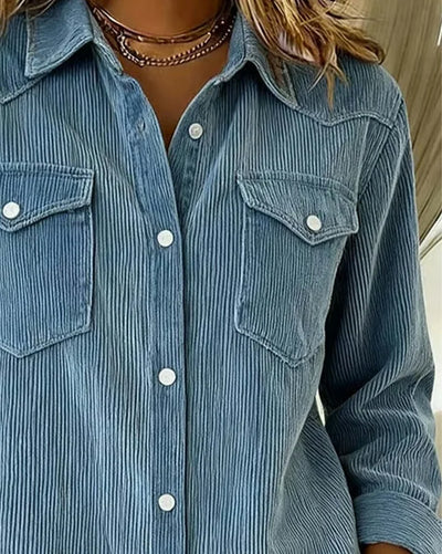 Corina - Vielseitiges lässiges Jeanshemd