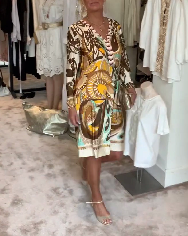 MARIANNE - Kleid mit Vintage-Print