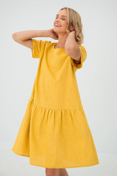 DAPHNE - Leinenkleid