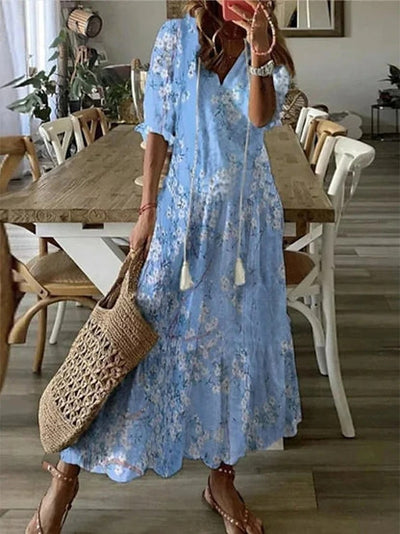 LEA - Elegantes Boho-Kleid mit Bauchabdeckung