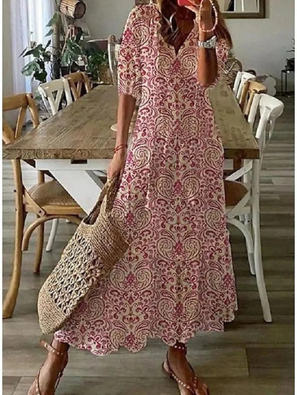 LEA - Elegantes Boho-Kleid mit Bauchabdeckung